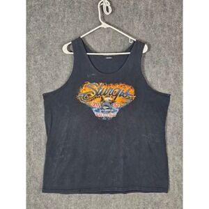 Sturgis 2013 Black Hills Rally Eagle Motorcycles Tank Top Men Large Casual Biker